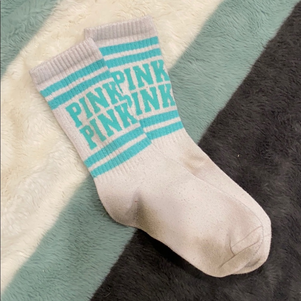 PINK high rise socks